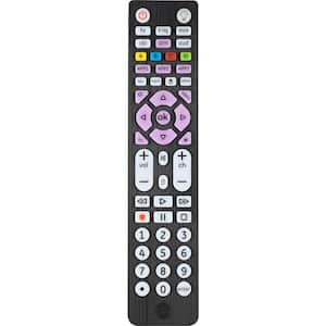 6-Device Universal Remote Control, Streaming in Brushed Black