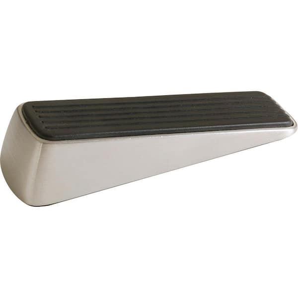 Shepherd Designer Satin Nickel Door Wedge 3314 - The Home Depot