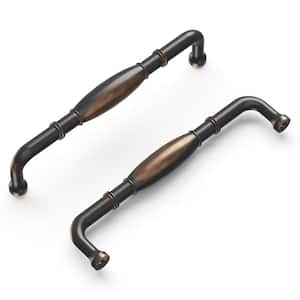 Williamsburg 5-1/16 in. (128 mm) Oil-Rubbed Bronze Highlighted Cabinet Pull (10-Pack)