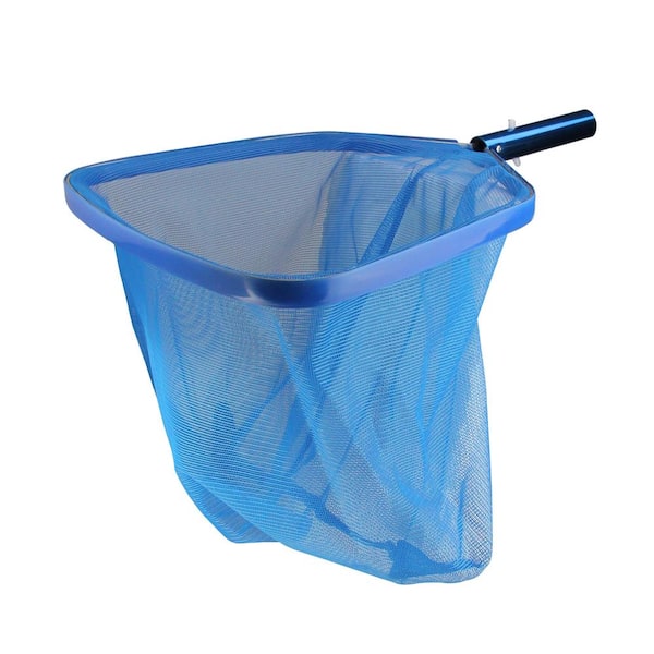 Pool Central 19 in. Blue Large Aluminum Leaf Rake with Nylon Net