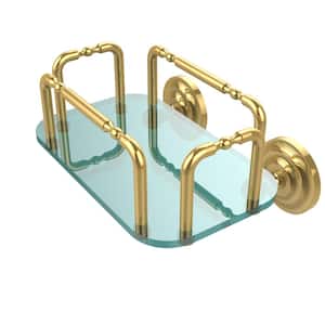 Que New Wall Mounted Guest Towel Holder in Unlacquered Brass