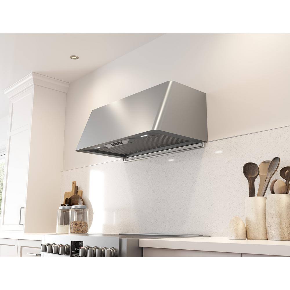 Mesa 36" Convertible Wall Mount Range Hood with Charcoal Filter