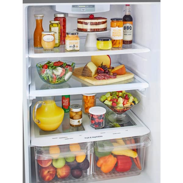 30 in. W 20 cu. ft. Top Freezer Refrigerator w/ Multi-Air Flow and Reversible Door in Stainless Steel,ENERGY STAR