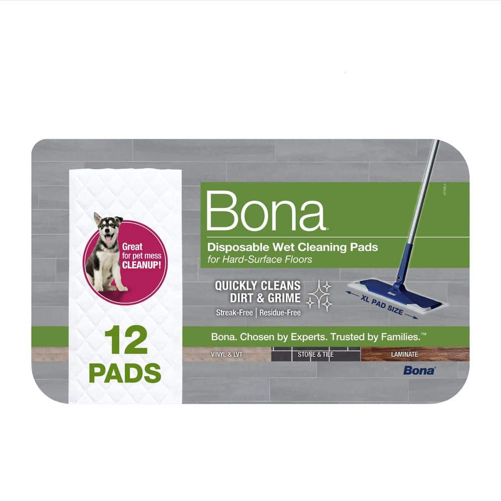 Bona 17 in. x 5 1/4 in. Hard-Surface Floor Disposable Wet Refill