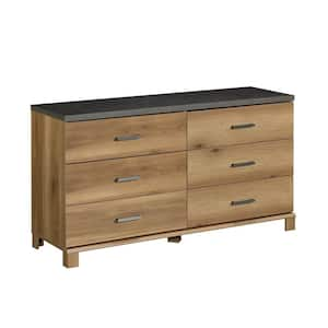 Rosedale Ranch Timber Oak 6-Drawer 58.425 in. Dresser