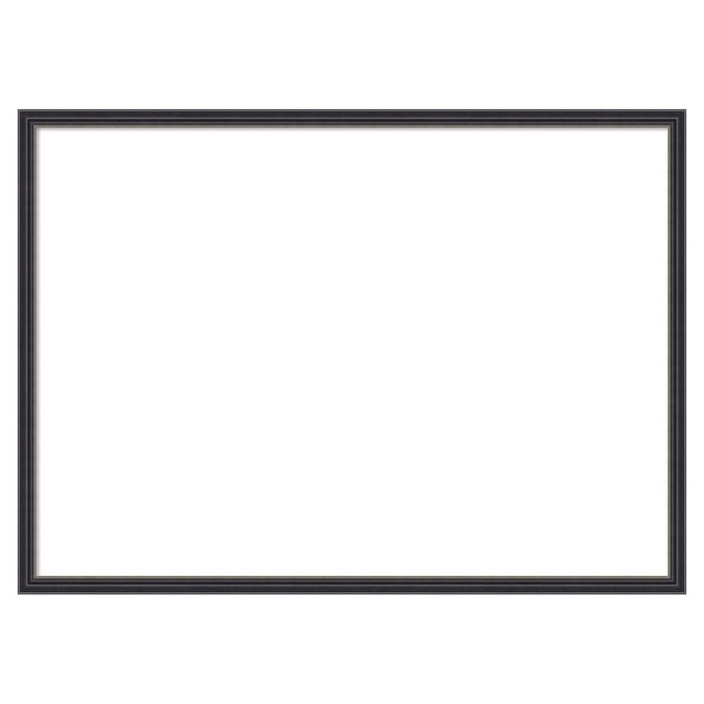 Amanti Art Stylish Black Narrow 29 in. x 21 in. Wood Framed Dry Erase ...