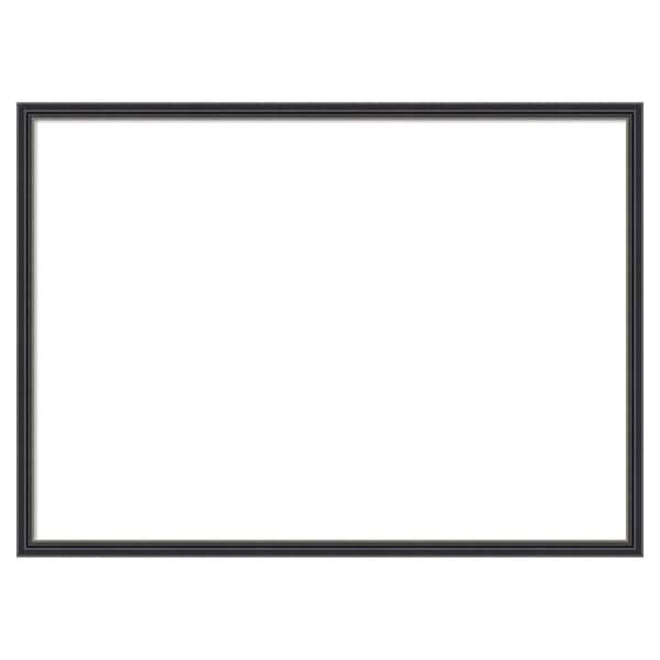 Amanti Art Stylish Black Narrow 29 in. x 21 in. Wood Framed Dry Erase ...