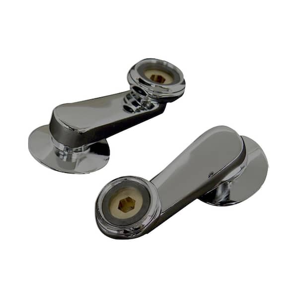 Pegasus Swivel Arms for Wall-Mounted Faucets in Polished Chrome (2-Pack)