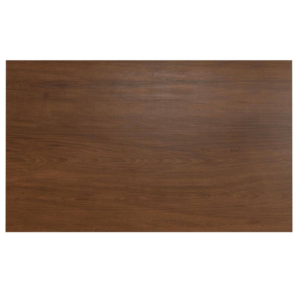 Colby Walnut Solid Wood Rectangular Dining Table for Six