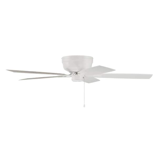 CRAFTMADE Pro Plus Hugger 52 in. 3-Speed Reversible Motor Ceiling Fan in White Finish