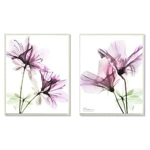 10 in. x 15 in. "Purple Flower Bloom Design" by Albert Koetsier Wall Plaque