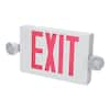 All-Pro APC 25-Watt White Integrated LED Exit Sign in Red Letters APC7R ...