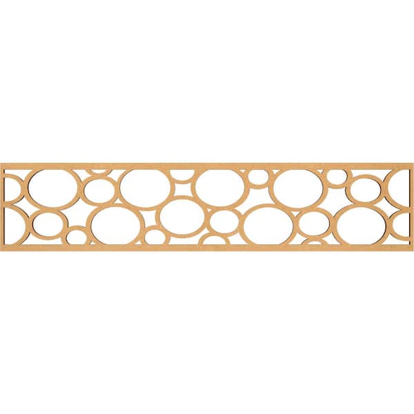 Ekena Millwork Hemingway Fretwork 0.375 in. D x 46.75 in. W x 10 in. L MDF Wood Panel Moulding