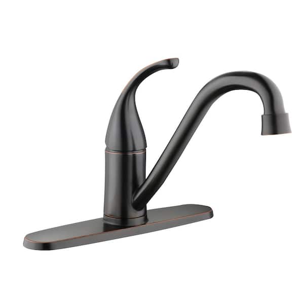Glacier Bay Builders Single-Handle Standard Kitchen Faucet in Bronze