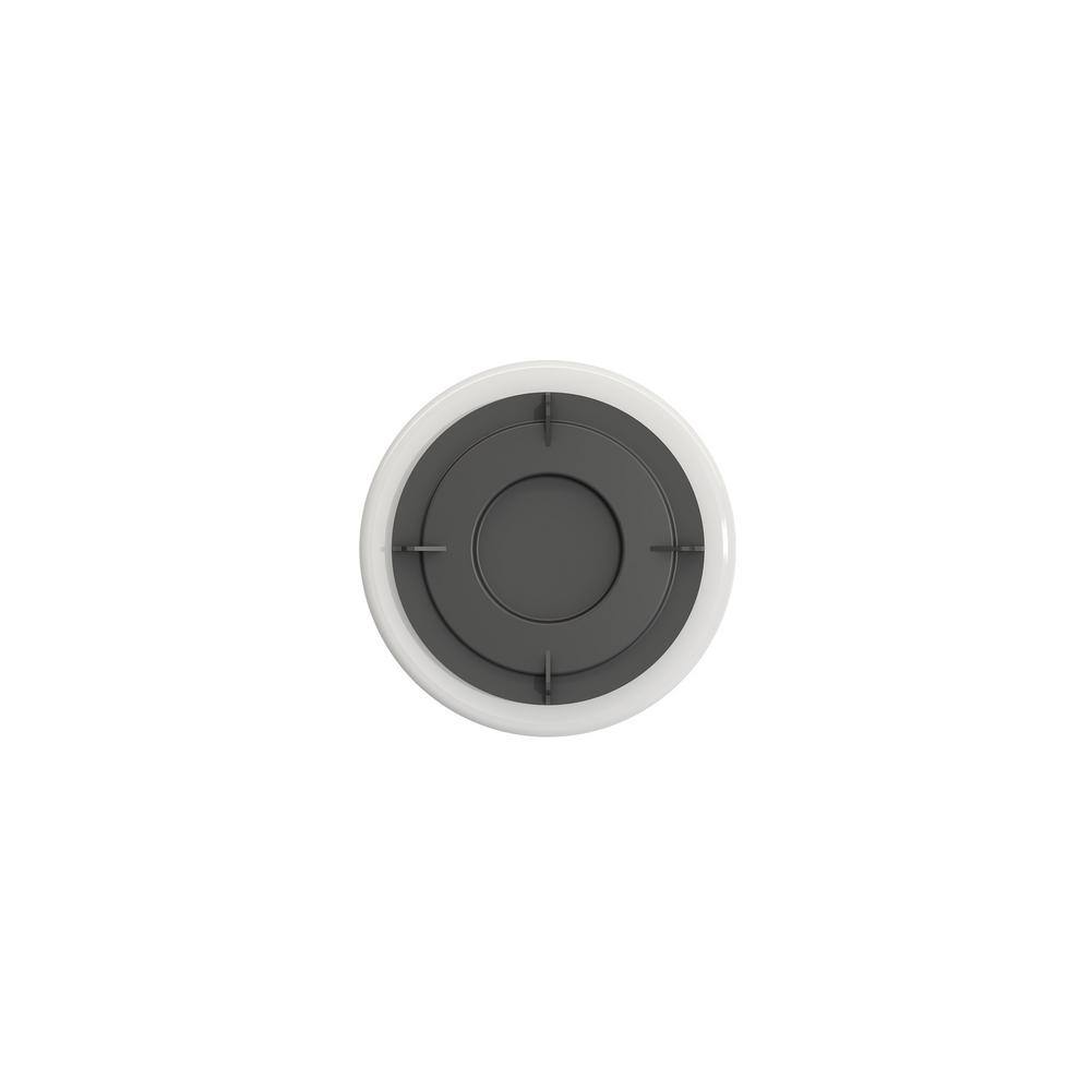 White and Gray Fireclay Kitchen Sink Drain Cover
