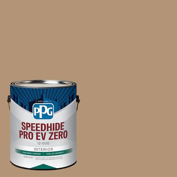 PPG Speedhide Pro EV Zero 1 gal. PPG1084-5 Coffee Kiss Flat Interior Paint