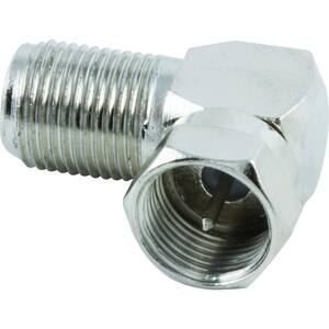 Nickel Right Angle F Connector (100-Pack)