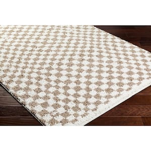 Birmingham Taupe 8 ft. x 10 ft. Checkered Indoor Area Rug