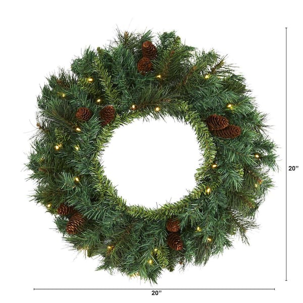Greenery Christmas & Winter Wreath - Free Tutorial & Supply List | Greenery  Gal