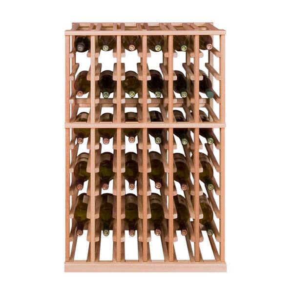 Vinotemp 60-Bottle Pine Floor Wine Rack