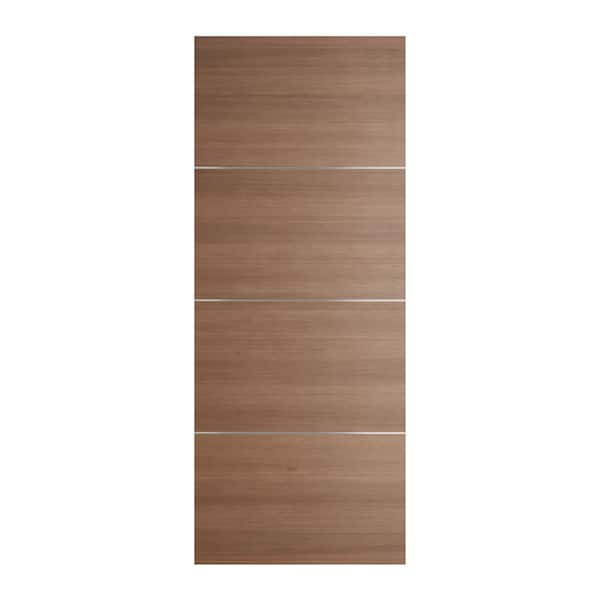 Movida 36 in. x 96 in. No Bore Solid Composite Core Mahogany Unfinished Composite Wood Interior Door Slab