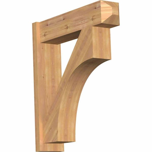 Ekena Millwork 8 in. x 34 in. x 30 in. Western Red Cedar Westlake Craftsman Smooth Outlooker