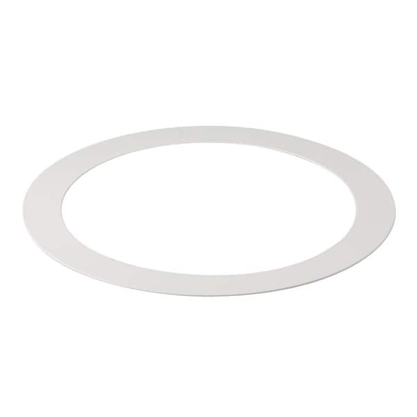 KICHLER Direct-to-Ceiling 6.3 in. to 7.5 in. White Universal Goof Ring for Recessed Lights