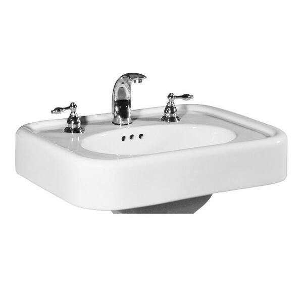 St. Thomas Creations Liberty 25 in. Pedestal Sink Basin in White