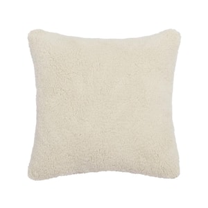 Dylan Natural Cotton 18 in. Square Decorative Throw Pillow 18 in. x 18 in.
