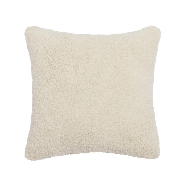 Unbranded Dylan Natural Cotton 18 in. Square Decorative Throw Pillow 18 in. x 18 in.