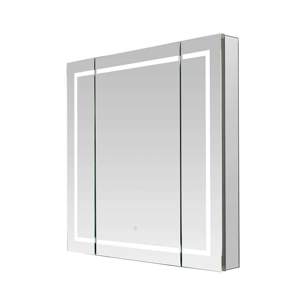 Royale Plus 36 in. W x 36 in. H Rectangular Medicine Cabinet with Mirror, T
