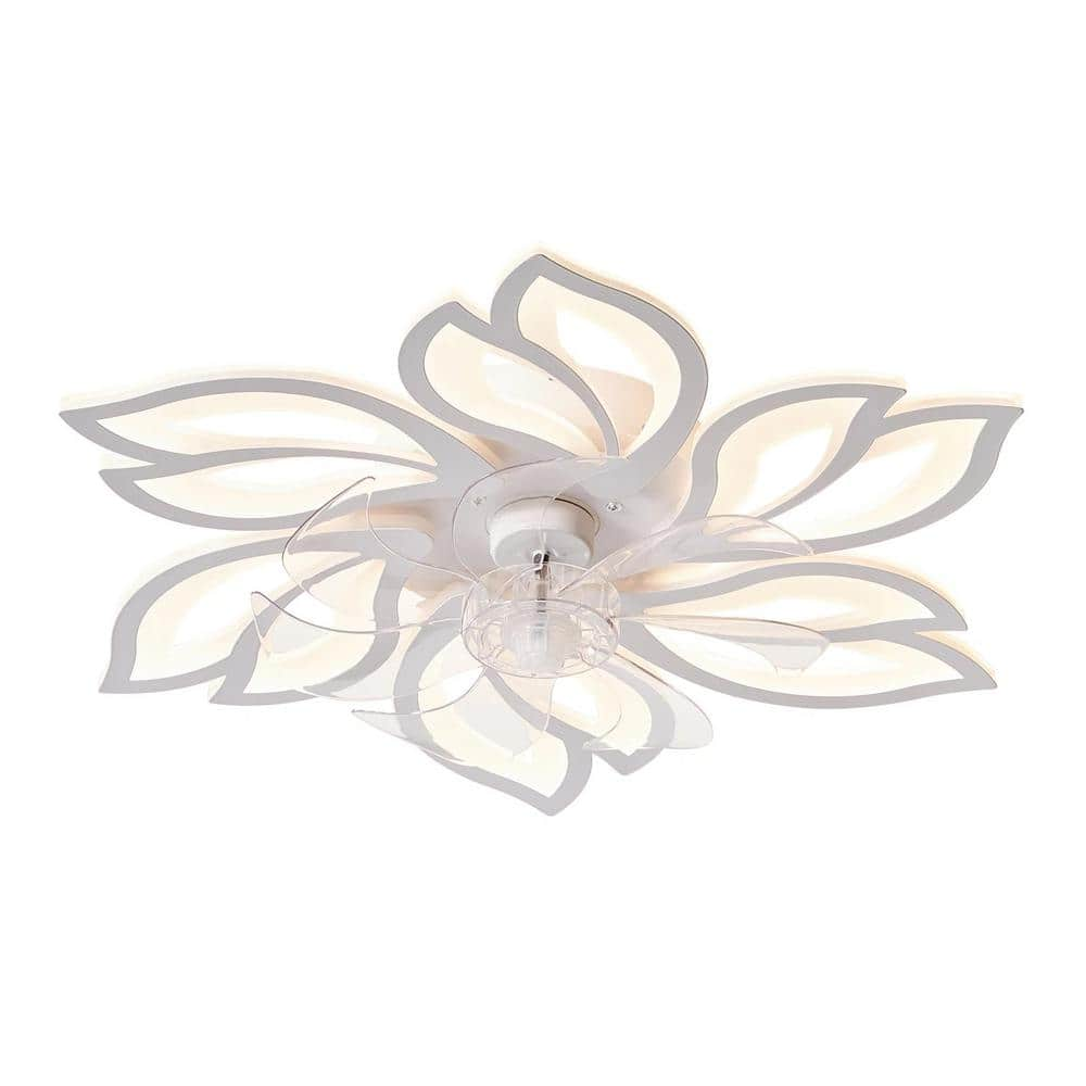 White flower deals ceiling fan