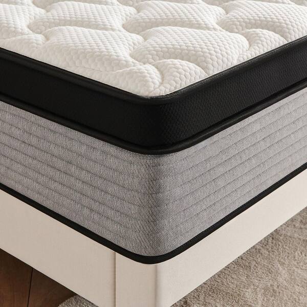 PICCHESS King Medium 12 in. Hybrid Gel Memory Foam Mattress