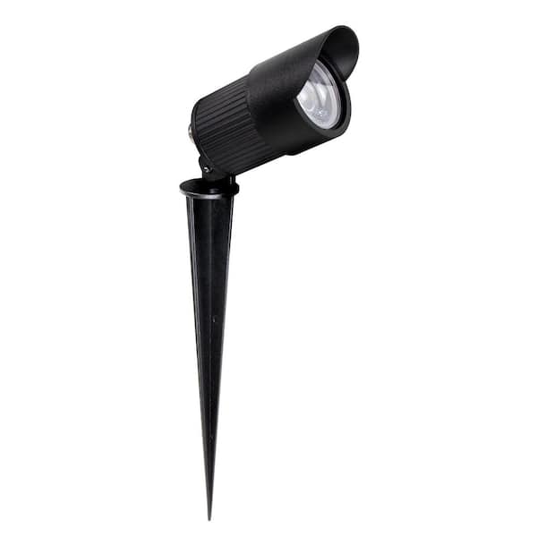 Armacost Lighting COB LED Landscape Light 5-Watt Soft White 3000K Black Low Voltage Hardwired Waterproof Path Light