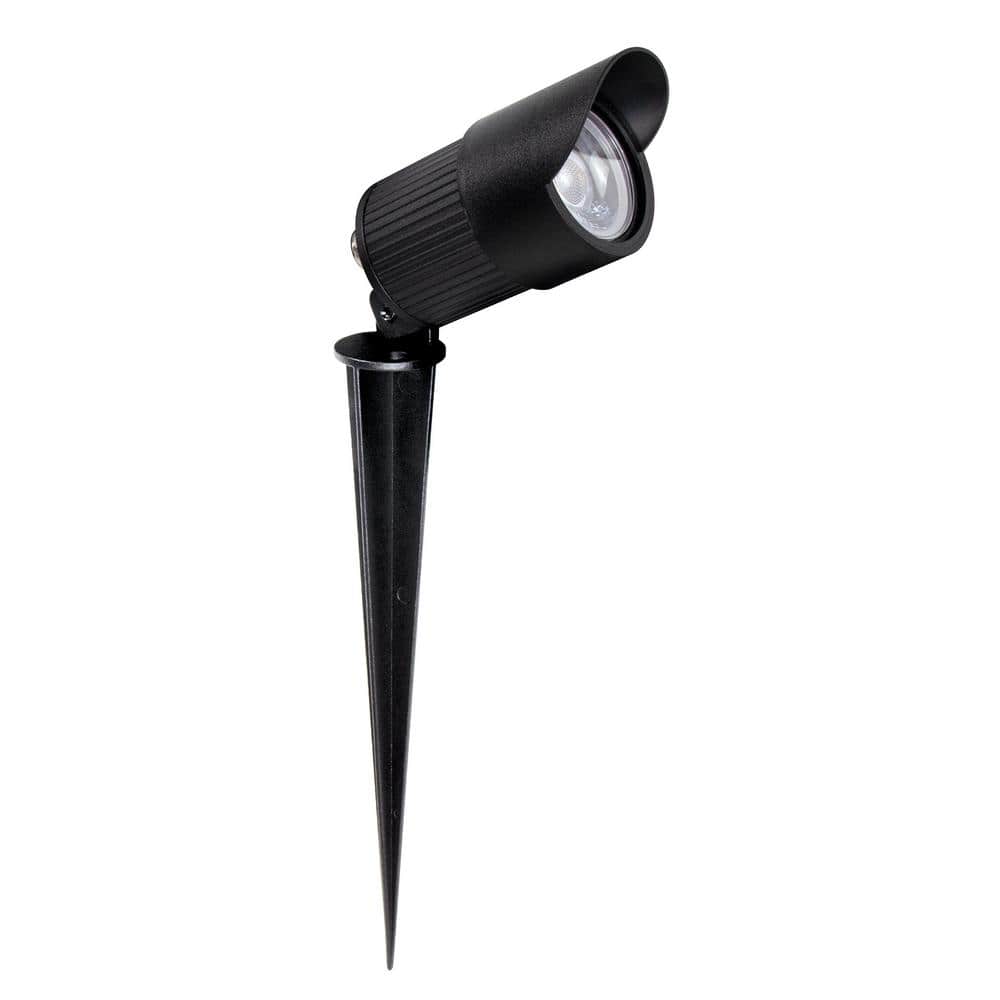 Black Aluminum Outdoor LED Spike Light with 300 Lumens