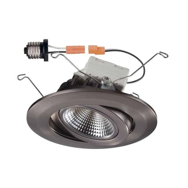 Commercial Electric 5 in. Bronze Nickel LED Recessed Gimbal Trim