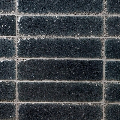 Basalt Black Chevron (Mini) Honed Mosaic - Tilelelo