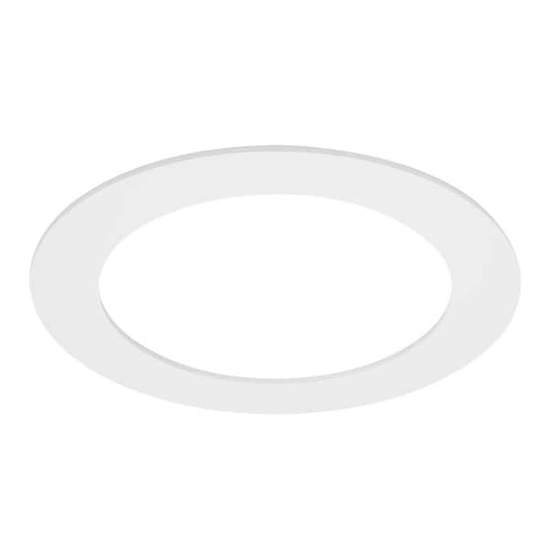 7-3/4 OD oversized white trim goof ring for 6 recessed lighting cans 7-3/4 OD oversized white trim goof ring for 6 recessed lighting cans