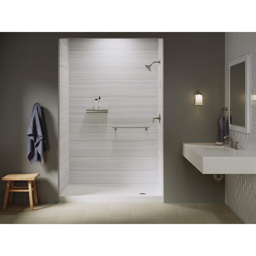 14" Floating Wall Shelf in Anodized Brushed Nickel
