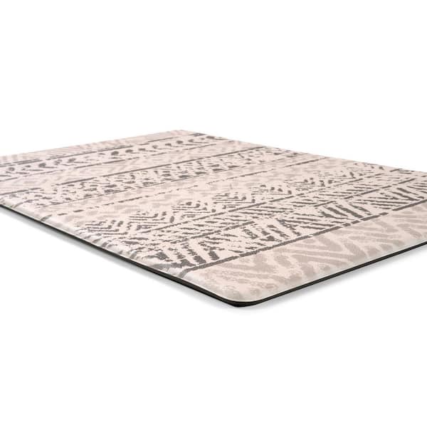 MARTHA STEWART Miles Modern Diamond Grey 19.6 in. x 32 in. Anti Fatigue  Kitchen Mat 2-OLAMDI-451 - The Home Depot