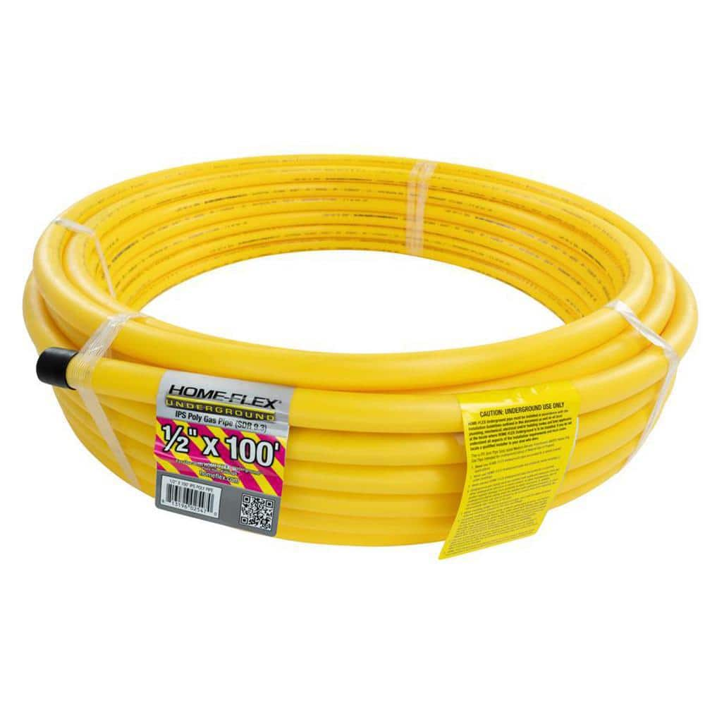 Underground Gas Pipe Natural Gas and Propane Polyethylene Line 100 ft. 1/2 in.