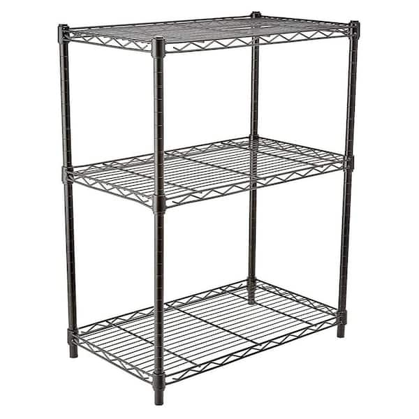 HDX Ivory 3-Tier Metal Wire Shelving Unit (23 in. W x 30 in. H x