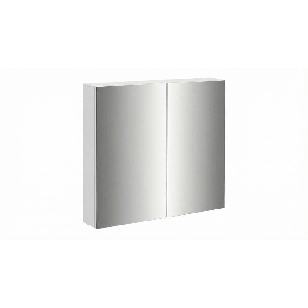 Modern 23.6 in. W x 21.6 in. H Rectangular White Wall Mounted Steel Frame Storage Medicine Cabinet with Mirror price history on PriceWatchPro