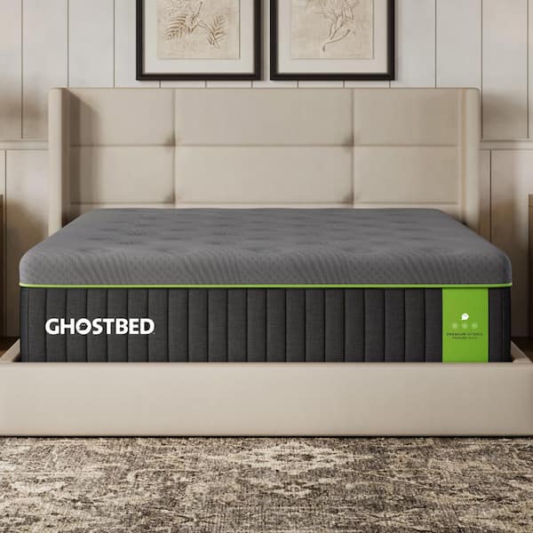 GHOSTBED Premium King Medium-Firm Hybrid Innerspring and Memory Foam 14 in Bed-in-a-Box Mattress