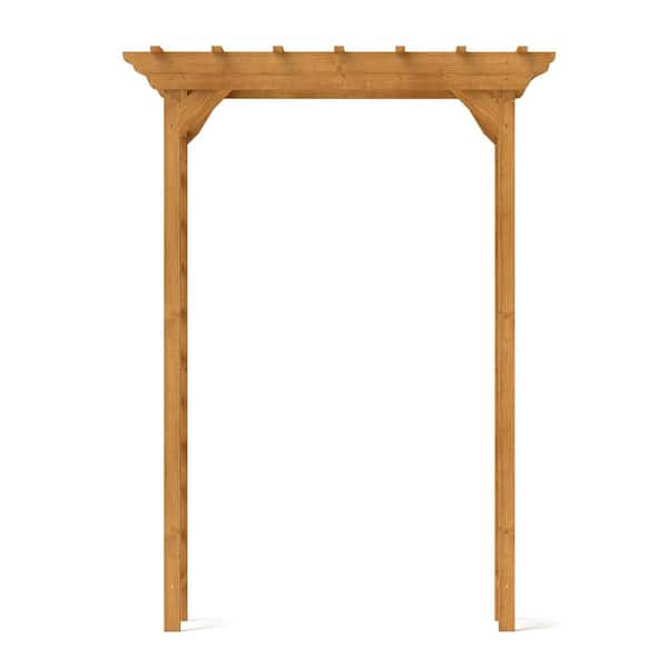 Unbranded - 85 in. Wood Garden Trellis Arbor, Wedding Arch for Ceremony, Plant Climbing, Outdoor Decor Pergola for Garden Backyard