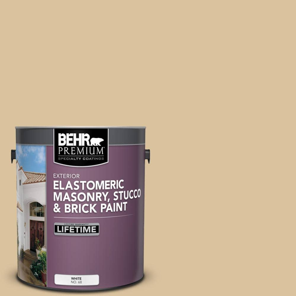 BEHR PREMIUM 1 gal. #S310-3 Natural Twine Elastomeric Masonry, Stucco ...