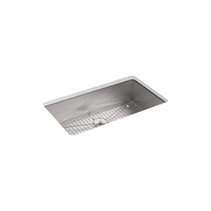 Vault 33 in. Drop-in/Undermount Single Bowl Stainless Steel Kitchen Sink