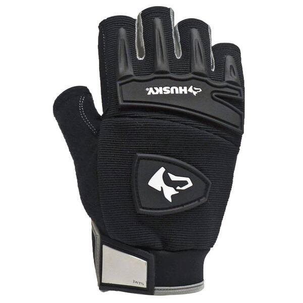 Husky X-Large Fingerless Mechanics Gloves