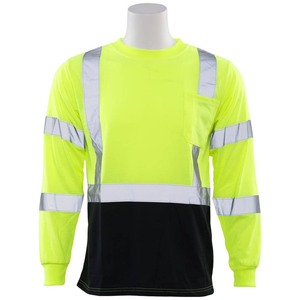  Reflective Apparel High Visibility Pullover Safety Hoodie -  ANSI Class 3, Adjustable Hood - Lime/Navy, Small : Tools & Home Improvement