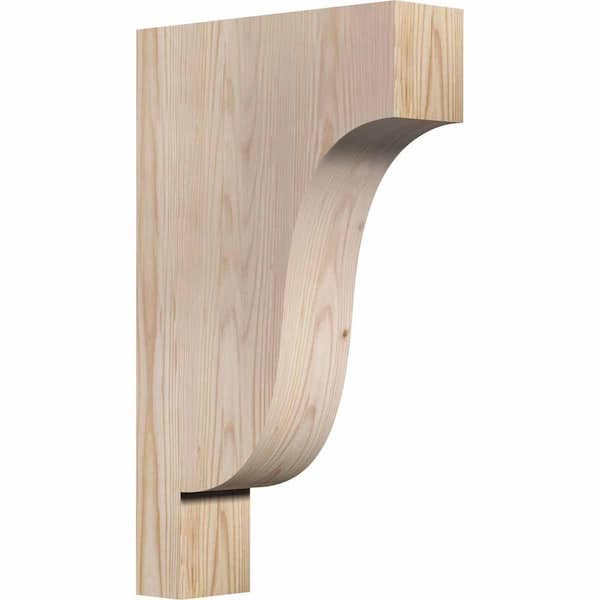 Ekena Millwork 3-1/2 in. x 12 in. x 20 in. Douglas Fir Newport Smooth Corbel
